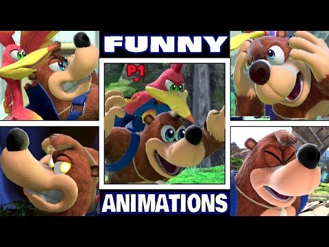 Banjo Kazooie Various FUNNY ANIMATIONS in Smash Bros Ultimate (Drowning, Dizzy, Star KO, & More!) - UCwtnZUOk44DCCFFT6QG6LdA