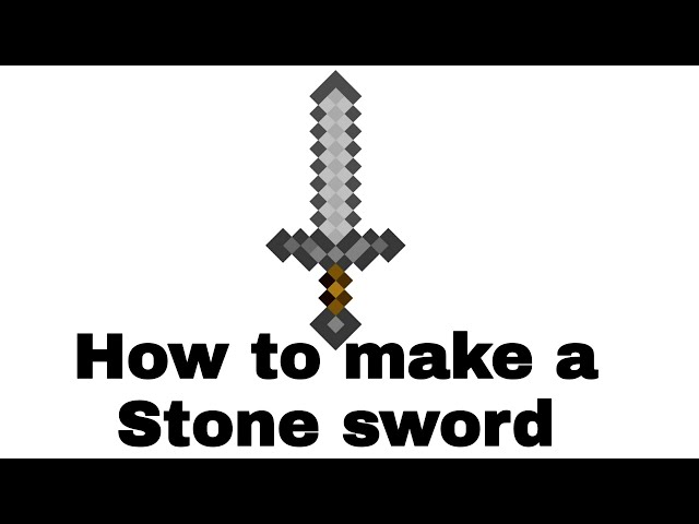 How to make Stone sword in Minecraft