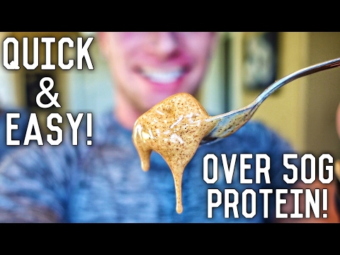 Protein Peanut Butter Sludge | Only 4 Ingredients
