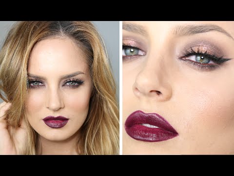 Sexy Burgundy Date Night or Party Makeup (great for light eyes!) - UCLFW3EKD2My9swWH4eTLaYw