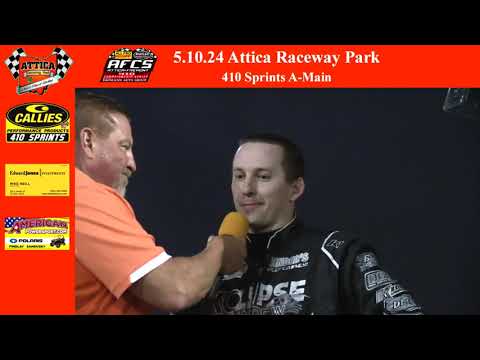 5.10.24 Attica Raceway Park 410 Sprints A-Main - dirt track racing video image