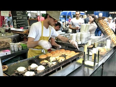 London Street Food. The Duck Meat Burger. Real Time Preparation. French Cuisine - UCdNO3SSyxVGqW-xKmIVv9pQ