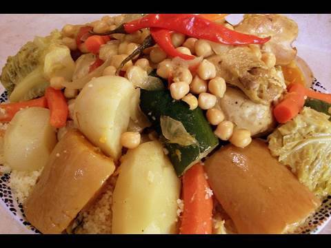 Couscous with Vegetables Recipe - video with my Grandmother - CookingWithAlia - Episode 99 - UCB8yzUOYzM30kGjwc97_Fvw