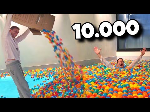 Ich fülle 10.000 BÄLLE in unseren POOL   - UCX71z-68tW3Pk5TW6EPKQgg