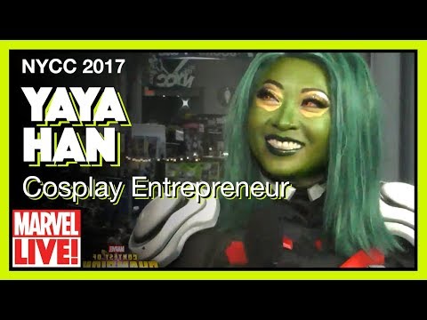 Cosplayer Entrepreneur Yaya Han on Marvel LIVE! NYCC 2017 - UCvC4D8onUfXzvjTOM-dBfEA