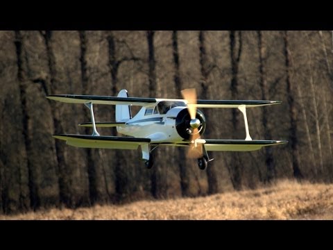 Byron's Models Beechcraft Staggerwing Maiden Flight - UCfqeHMZ1F9CS7LfzQ7vJZHA