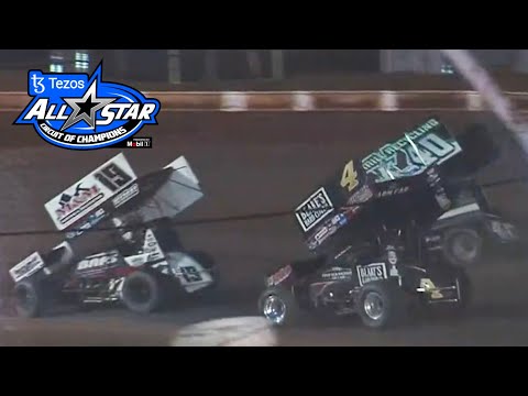Victory Decided In Final Corner | Tezos All Star Circuit of Champions Sprint Cars at Sharon Speedway - dirt track racing video image