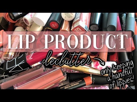 LIP PRODUCT DECLUTTER // Only keeping 7 lipsticks! - UC8C7sbw7tHN2gD6fE9Cj9rw