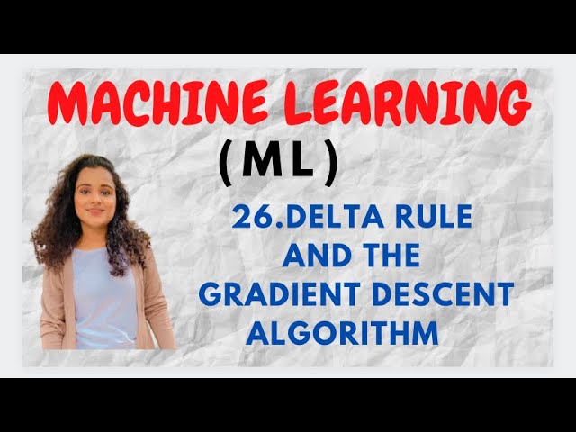 What is the Delta Rule in Machine Learning?