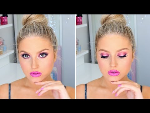 Hair & Makeup Tutorial! ♡ Perfect Wrapped Bun & Fuchsia Makeup! - UCMpOz2KEfkSdd5JeIJh_fxw