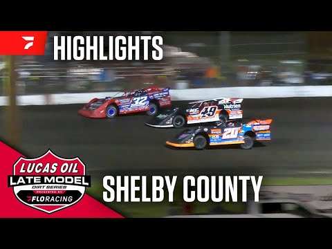 Lucas Oil Late Model Dirt Series | Highlights - #KosiskiFamily53 | Shelby County Speedway - dirt track racing video image