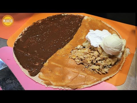 숙대입구 │ 치즈케익 아이스크림 크레페 │ Crepe with Cheesecake and Ice Cream │ 한국 길거리 음식 │ Korean Street Food