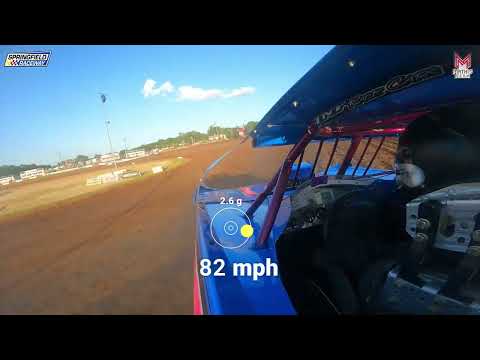 #7 Cole Wells - Super Late Model - 6-24-2025 Springfield Raceway - In Car Camera - dirt track racing video image