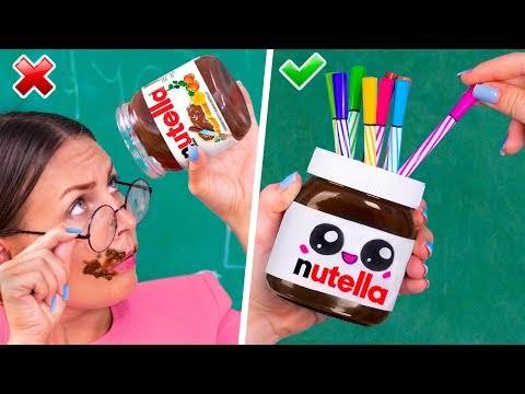 12 DIY Kawaii School Supplies / Back To School Life Hacks - UCWwqHwqLSrdWMgp5DZG5Dzg