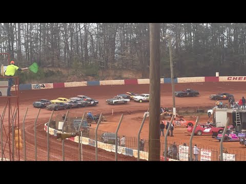 2/26/2023 Pure Stock Cherokee Speedway - dirt track racing video image