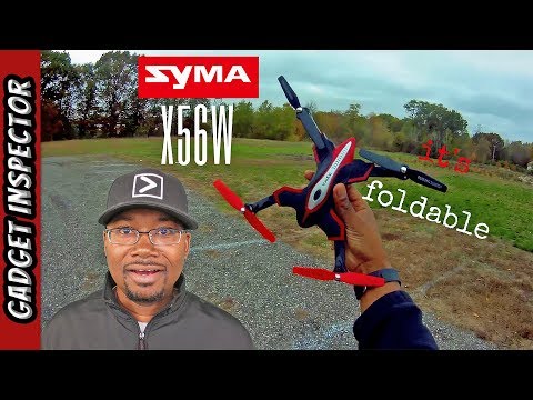 Syma X56W Foldable Drone Wifi FPV Altitude Hold Review and Flight Test - UCMFvn0Rcm5H7B2SGnt5biQw