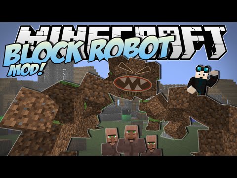 Minecraft | BLOCK ROBOT MOD! (Ride and Stomp with the Block Monster!) | Mod Showcase - UCS5Oz6CHmeoF7vSad0qqXfw