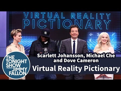 Virtual Reality Pictionary with Scarlett Johansson, Michael Che and Dove Cameron - UC8-Th83bH_thdKZDJCrn88g