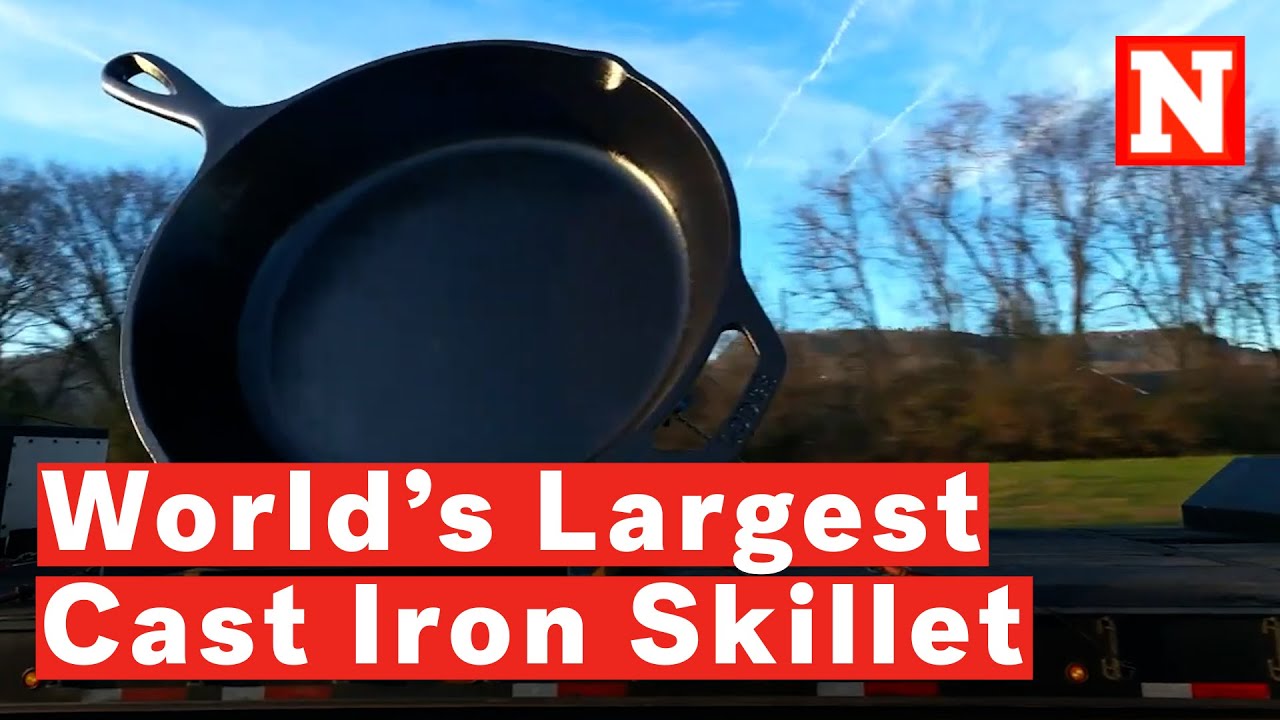 See The World’s Largest Cast Iron Skillet Take A Drive Down I-59