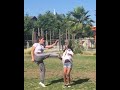Girl Kicks Sister in Face