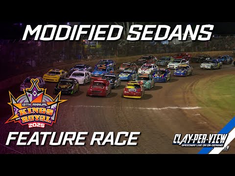 Modified Sedans | Kings Royal XIII - Kingaroy - 26th Jan 2025 | Clay-Per-View - dirt track racing video image