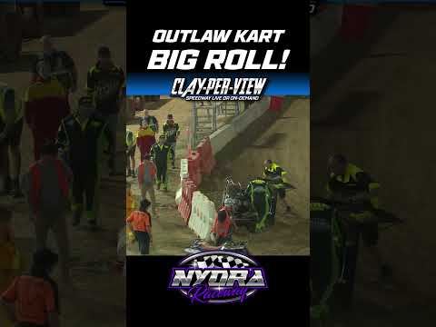 CPV SHORTS | Outlaw Kart Rollover #speedway #dirttrackracing #outlawkarts - dirt track racing video image