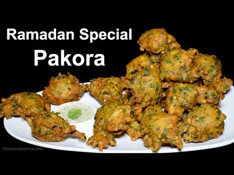 Pakora Recipe - Palak Pakora Recipe by Kitchen With Amna - Special Ramadan Recipe - UCQ2P7C8UGoVM6AhqsVx-M0Q