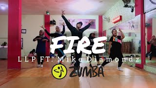 LLP - Fire ft. Mike Diamondz | ZUMBA | FITNESS | At D'One Studio Balikpapan