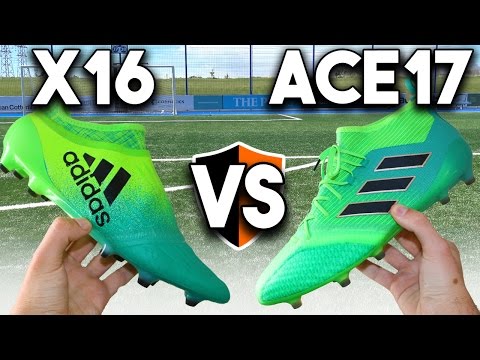 NEW Turbocharge Boots! adidas X16 vs ACE17 Cleats Battle - UCs7sNio5rN3RvWuvKvc4Xtg