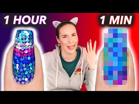 1 MINUTE NAIL ART CHALLENGE