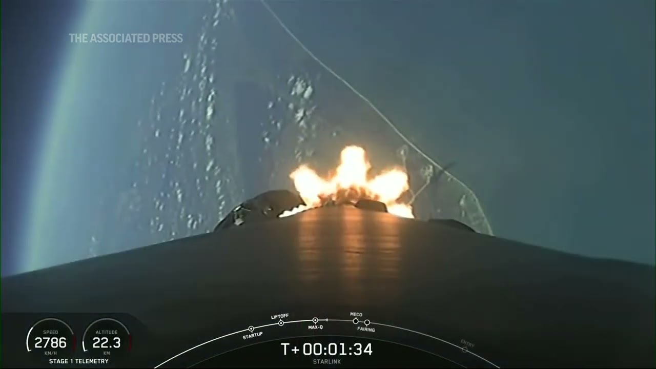 SpaceX launches Starlink satellites into orbit