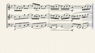 Bach, Johann Sebastian - Trio BWV 584 for Flute, Violin, Cello by Felix Scharpf