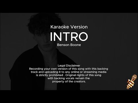 Benson Boone - Intro (Karaoke Version)