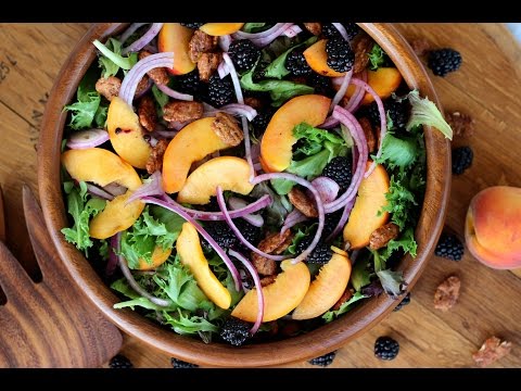 Salad Recipe: Peach & Blackberry Salad by Everyday Gourmet with Blakely - UC_WMyJMgMjKQod3FILMmw7g