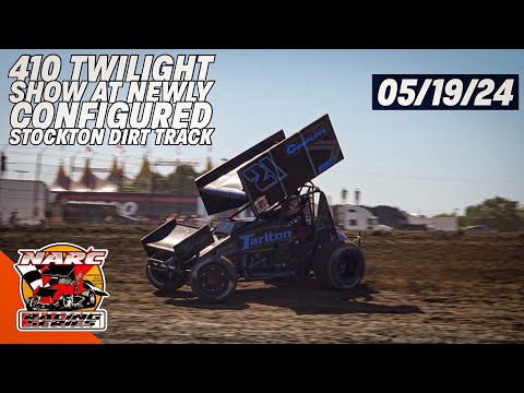 410 Sprint Cars NARC Twilight Show | Newly Configured Stockton Dirt Track | Full Event Coverage - dirt track racing video image