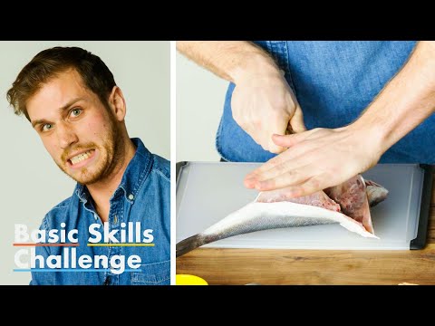 50 People Try to Fillet a Fish | Basic Skills Challenge | Epicurious - UCcjhYlL1WRBjKaJsMH_h7Lg