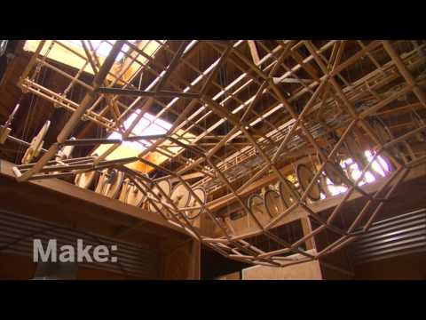 Maker Profile - Kinetic Wave Sculptures on MAKE: television - UChtY6O8Ahw2cz05PS2GhUbg