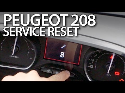 How do you reset the Peugeot 208 Service warning light? - Peugeot 208 ...