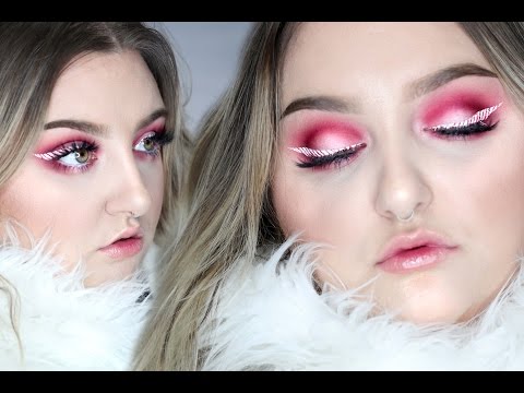 Candy Cane Eyeliner | Christmas AF Makeup Tutorial | RawBeautyKristi - UCOtoxvHLKrIlWbt4MRBWfbQ