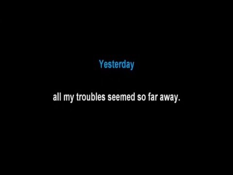 The Beatles - Yesterday (Lyrics. Guitar. Karaoke. Minus One) - UCjlHzgOtxRzEl8ye3qEgitw