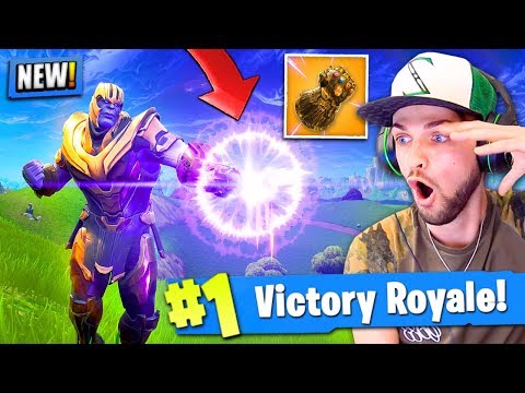 *NEW* THANOS GAMEPLAY in Fortnite: Battle Royale! (INFINITY GAUNTLET) - UCYVinkwSX7szARULgYpvhLw