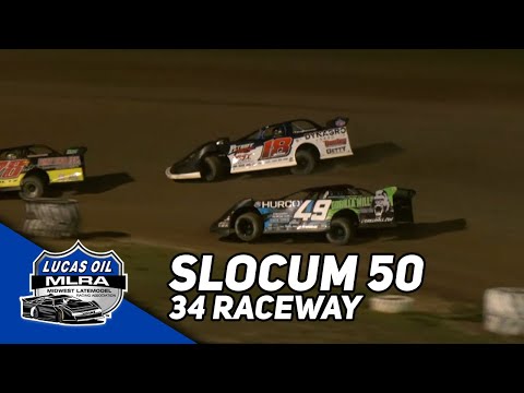 MLRA Late Model Feature | 2023 Slocum 50 at 34 Raceway - dirt track racing video image