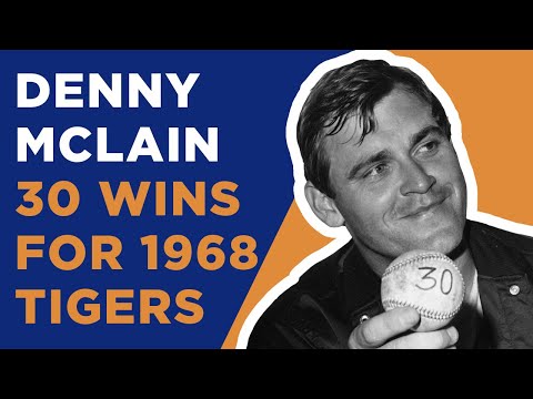 Ernie Harwell Calls Denny McLain 30th Win video clip
