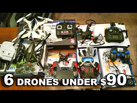 6 Cheap Camera Drones / FPV Quadcopters Under $90 - TheRcSaylors - UCYWhRC3xtD_acDIZdr53huA