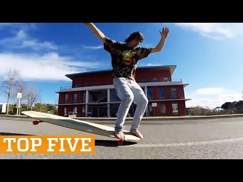 TOP FIVE:  Longboarding, Wingsuit Flying & Downhill MTB | PEOPLE ARE AWESOME 2016 - UCIJ0lLcABPdYGp7pRMGccAQ