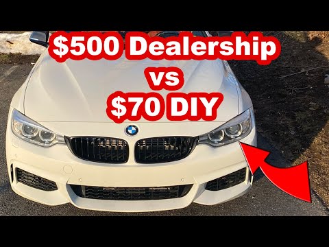 Come sostituire le lampadine dei fari anteriori nella BMW Serie 4?