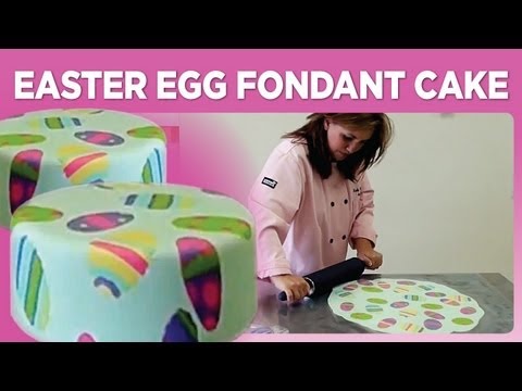 Easter Egg Fondant Cake - UC92AFFyxUH442wZYWM1j-tg