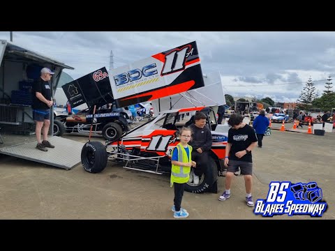 Waikaraka Park Speedway Foxys Farewell Event 1 Fireworks Meeting Pitwalk - 2nd November 2024 - dirt track racing video image