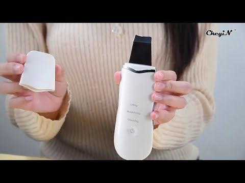 Professional Ultrasonic Facial Skin Scrubber + Vacuum Blackhead Remover Tool Pore Cleaner Facial
