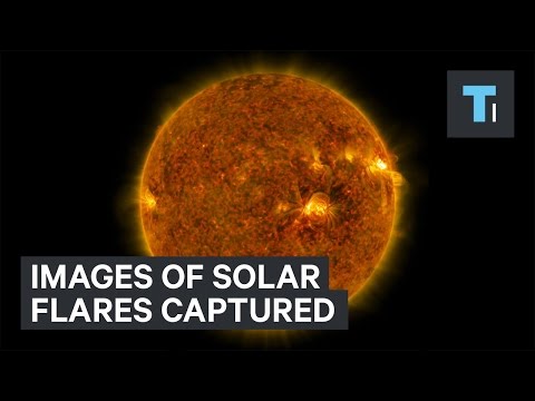 NASA captured stunning images of three simultaneous solar flares - UCVLZmDKeT-mV4H3ToYXIFYg